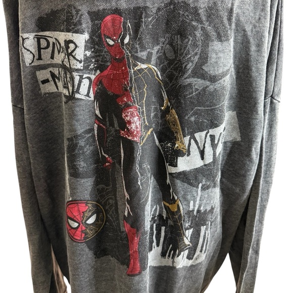 Marvel Black Textured Fabric with Disney Logo Spiderman size xxl New without tag - Picture 3 of 5
